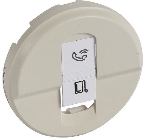 Лицевая панель Legrand Celiane для 1-м. розетки RJ45 слоновая кость фото Лицевая панель Legrand Celiane для 1-м. розетки RJ45 слоновая кость картинка